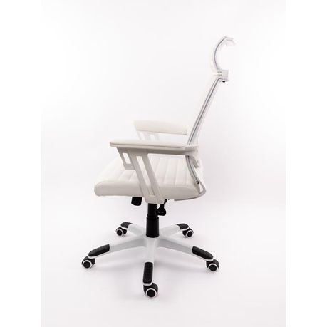 white tub desk chair