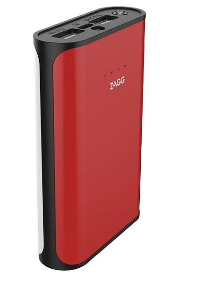 Zagg Ignition 6 Power Bank 6000 MAh with Flash Light - Red