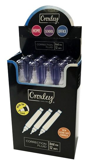 Croxley: Correction Fluid Pen - 8ml - Box of 12