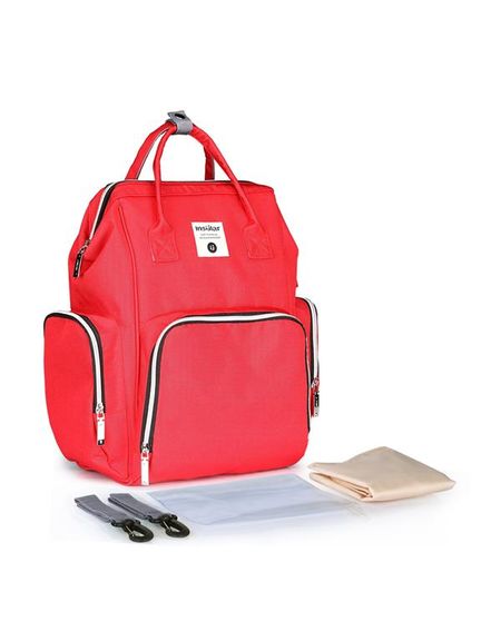 Iconix Nappy Bag Backpack with Wipe Case - Red | Buy Online in South ...