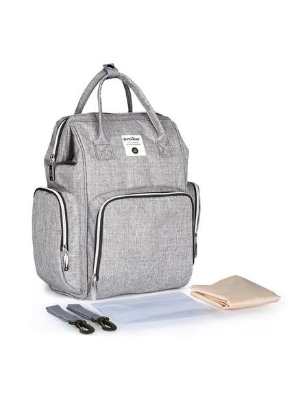 Iconix Nappy Bag Backpack with Wipe Case - Light Grey | Buy Online in ...