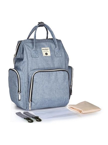 Iconix Nappy Bag Backpack with Wipe Case - Denim Grey | Shop Today. Get ...