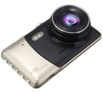 Dash Cam with Wide Angle &amp; Dual Camera Reversing Recorder Car DVR