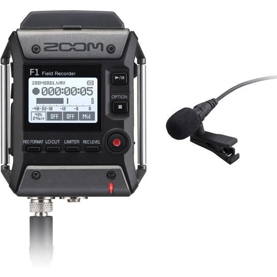Zoom F1-LP Field Recorder &amp; Lavalier Microphone