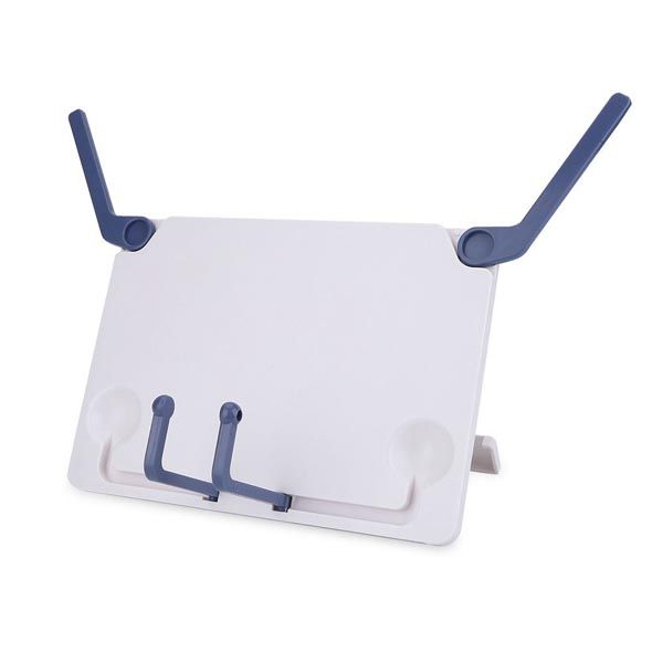 Foldable Desktop Sheet Book Music Stand for Kid - White &amp; Blue