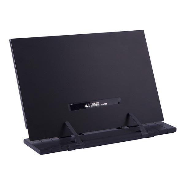 Portable Steel Desk Book Stand with Frame for Reading - Black