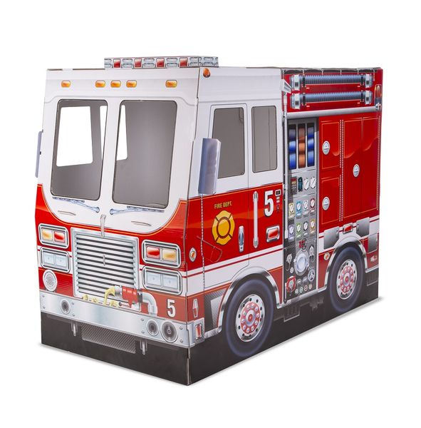Melissa &amp; Doug Cardboard Structure - Fire Truck