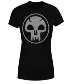 Magic The Gathering: Mana Black Ladies T-Shirt - XX-Large (Parallel Import)
