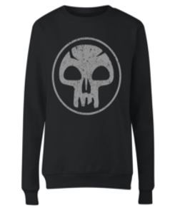 Magic The Gathering: Mana Black Ladies Sweatshirt - XX-Large (Parallel Import)