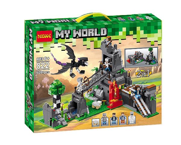 Decool 822 My World 2-in-1 Building Set - Dragon Castle