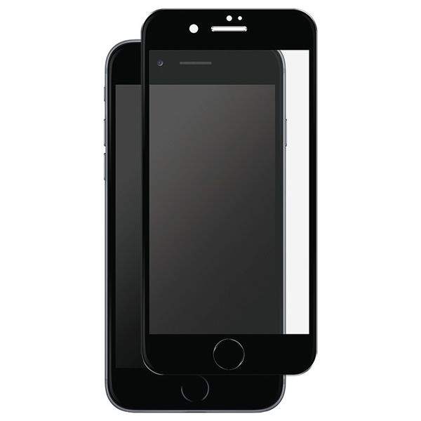 2D iPhone 7 Full Cover Edge to Edge Glass Screen Protector - Black