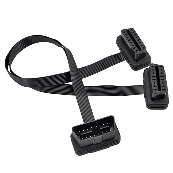 OBD2 16Pin Extension Connector Cable - Black