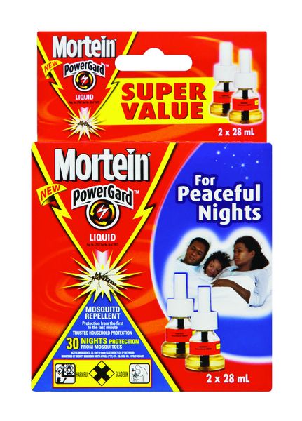 Mortein 2 x 28ml, Mosquito Repellent, 30 Night Liquid Refill, Twin Pack