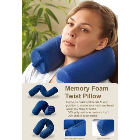 Spine Align Twist Pillow Blue Buy Online In South Africa