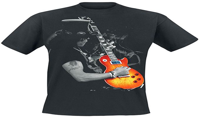 RockTs Mens Slash Blacklit Silhouette T-Shirt