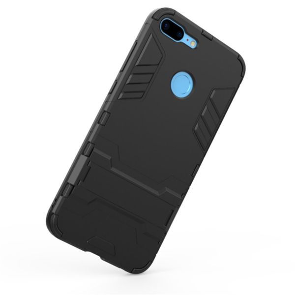 2-in-1 Hybrid Shockproof Case compatible with Huawei Honor 9 Lite Silver