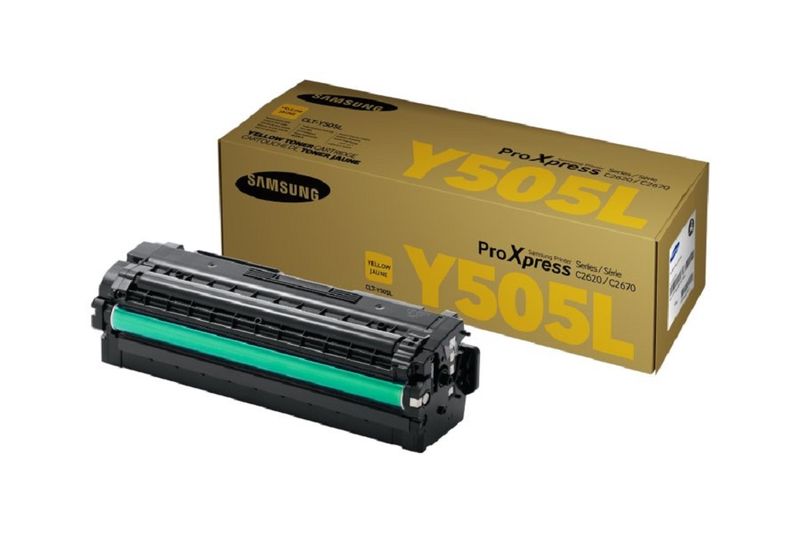 Samsung CLT-Y505L Yellow Laser Toner Cartridge