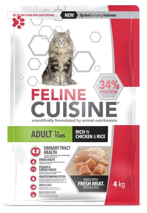 Feline Cuisine Adult Chicken Rice 4kg Shop Today. Get it