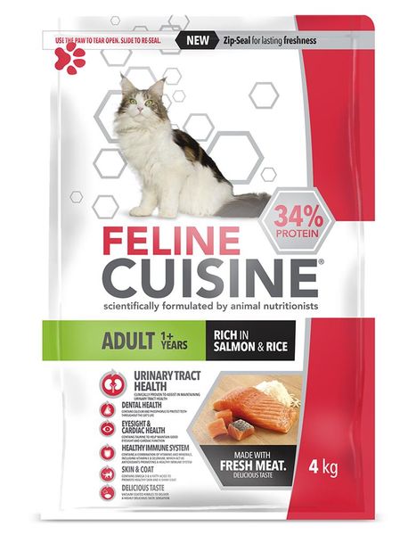 Feline Cuisine - Adult Salmon &amp; Rice - 4kg