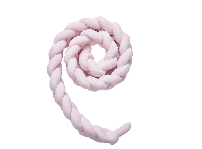 Iconix 2m Braided Cot Bumper - Pink