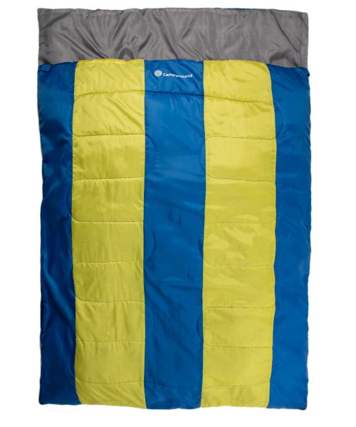 Campground Bilbo Double Sleeping Bag - Blue/Yellow