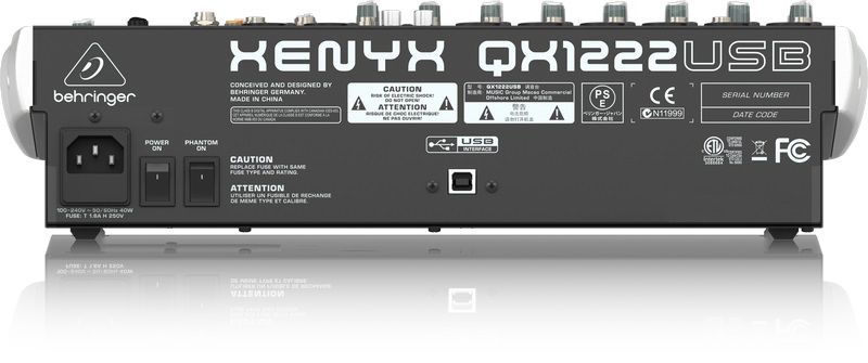 Behringer Xenyx QX1222USB Premium Analogue Mixer | Shop Today. Get