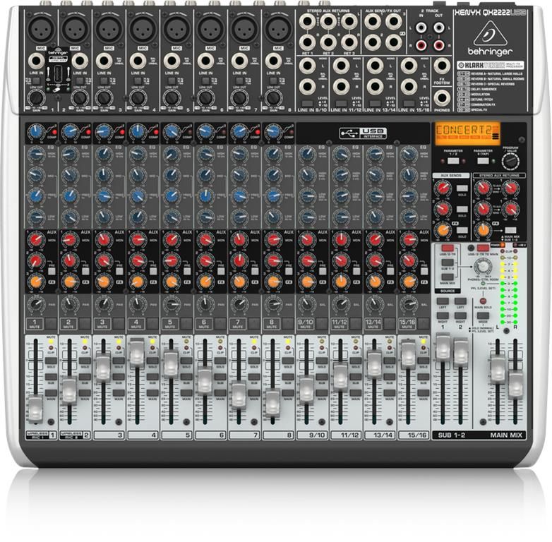 Behringer Xenyx QX2222USB Premium Analogue Mixer | Shop Today. Get