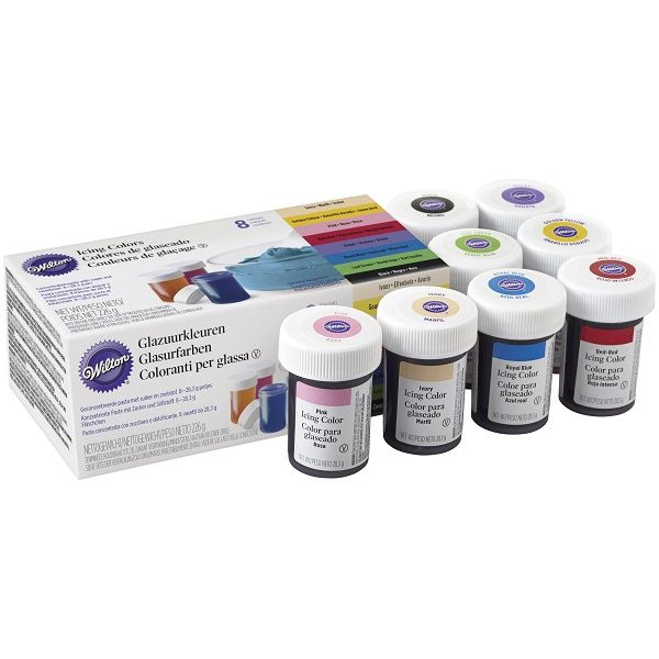 Wilton - 8pc Wilton Icing colour set