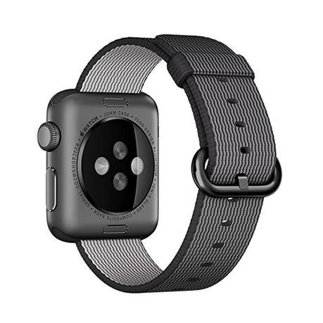 Binah G Nylon Strap for Apple Watch - Grey &amp; White (38mm)