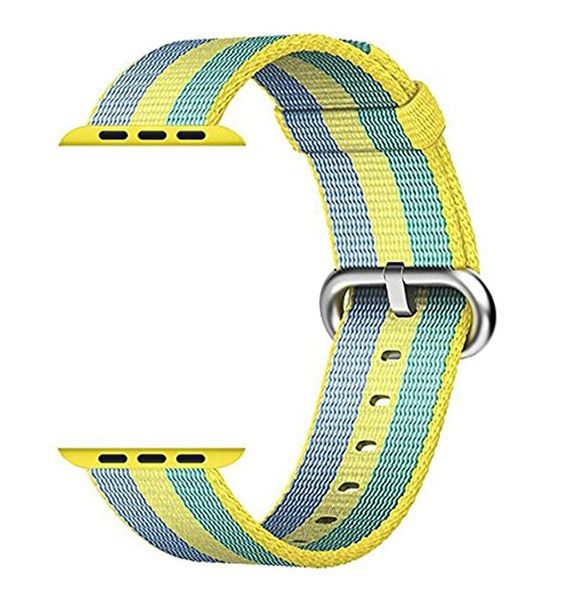 Binah G Nylon Strap for Apple Watch - Blue &amp; Yellow (42mm)