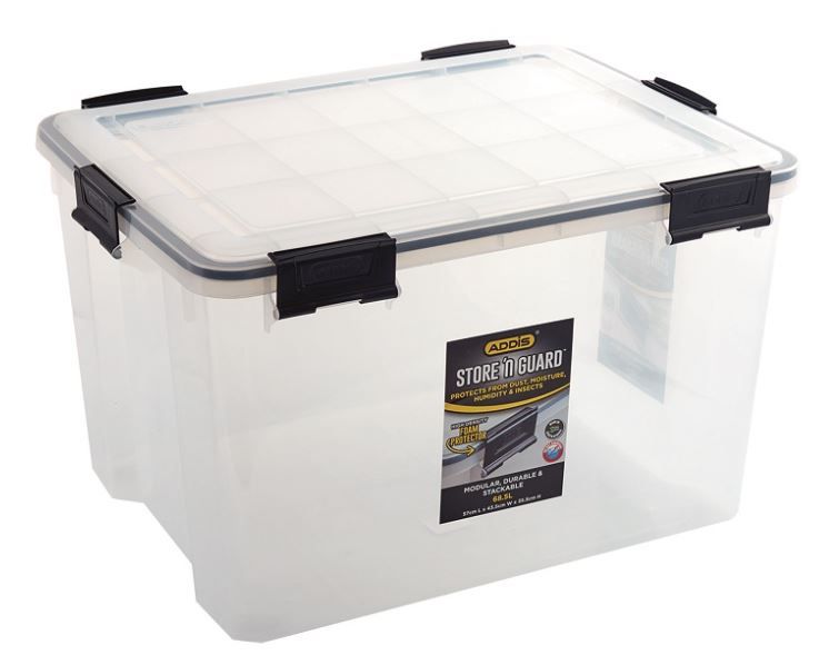 Addis - 68.5 Litre Store n Guard - Clear