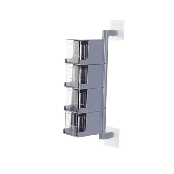 360 Degree Rotating Wall-mounted Spice Rack - Grey