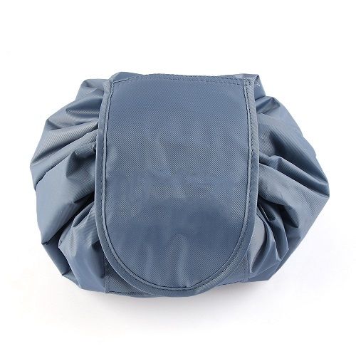Makeup Drawstring Carry Bag - Grey
