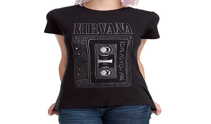 RockTs Ladies Nirvana As You Are Tape T-Shirt