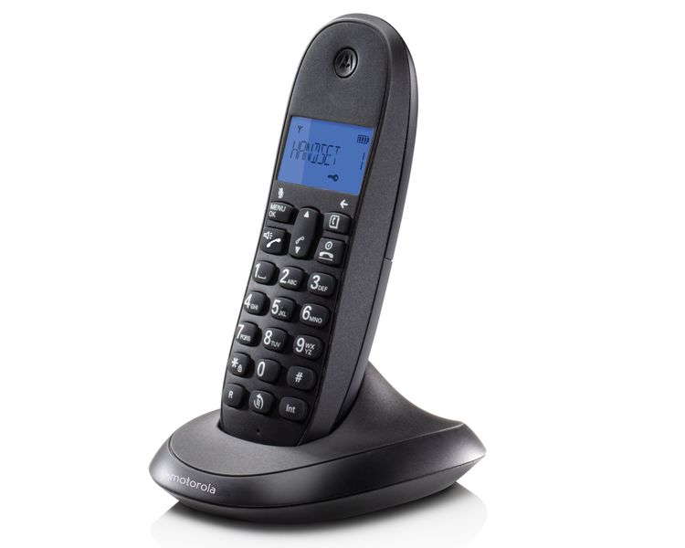 Motorola C1001 Cordeless Dect Phone - Black