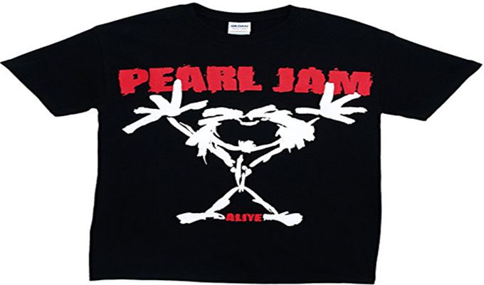 RockTs Men's Pearl Jam Stickman T-Shirt
