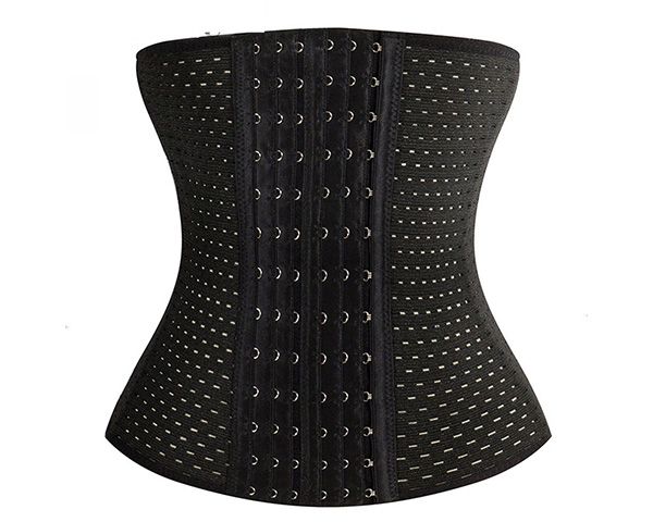 Mukatu Women's 6 Hook Waist Underbust Corset Body Shaper - Black