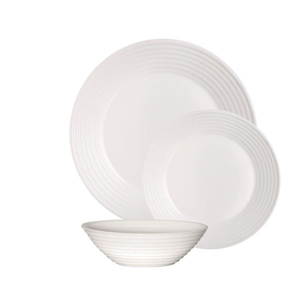Luminarc Stairo White Dinnerware Set - 12 Piece