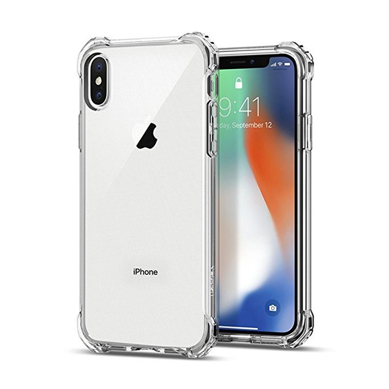 For iPhone X/XS Ultra Thin Transparent Clear Soft TPU Silicone Back Case  Cover