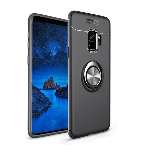 Magnetic Kickstand Ring Stand Case for Samsung S9 Plus - Black