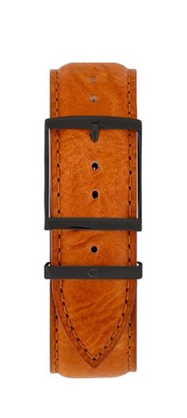 Colton James Interchangeable Leather Strap &amp; Black Buckle - Tan (22mm)