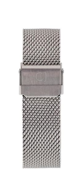 Colton James Interchangeable Mesh Strap - Silver (22mm)