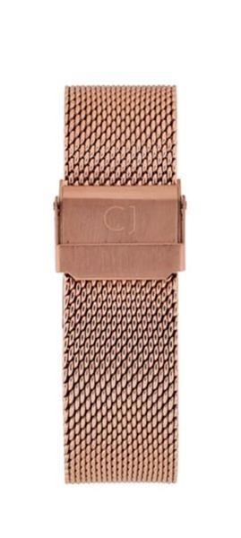 Colton James Interchangeable Mesh Strap - Rose Gold (22mm)