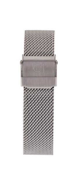 Colton James Interchangeable Mesh Strap - Silver (22mm)