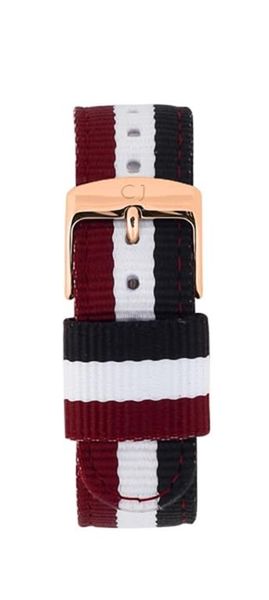 Colton James Interchangeable Nylon Nato Strap with Silver Buckle - 18mm