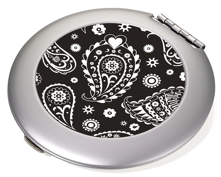 Troika Magnifying Pocket Mirror - Paisley Classic