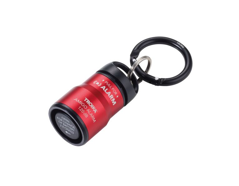 Troika Amigo Handbag Keyring Alarm - Black &amp; Red