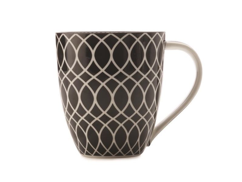 Christopher Vine - 500ml Black Line Alcazar Mug - Set of 4