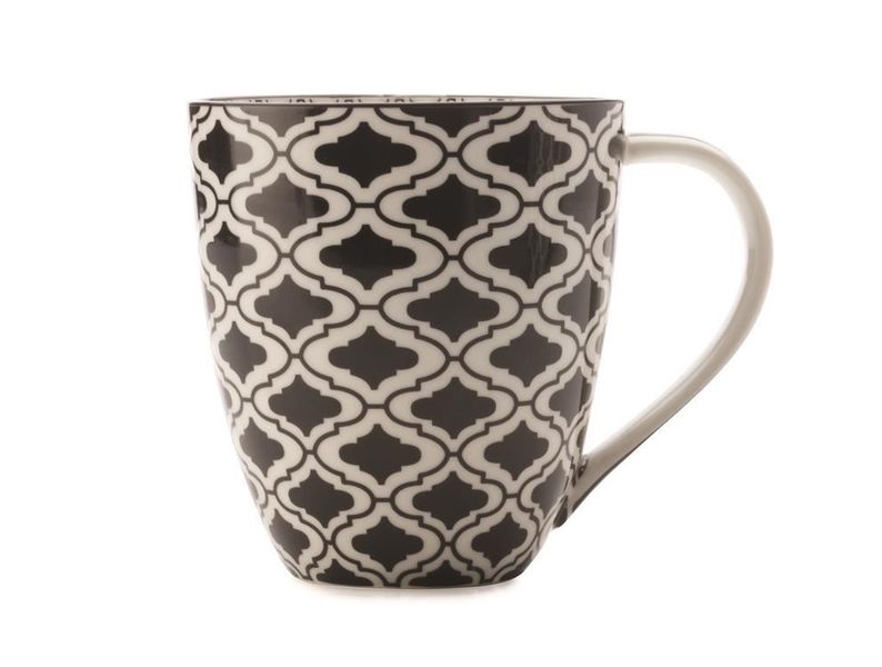 Christopher Vine - 500ml Black Kurv Alcazar Mug - Set of 4