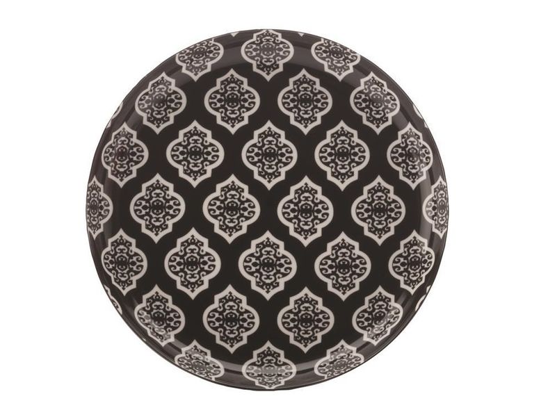 Christopher Vine - 18.5cm Black Circle Alcazar Side Plate - Set of 4